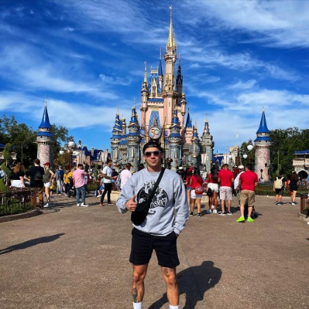 Zachary Wentz enjoying his time at the Magic Kingdom. 